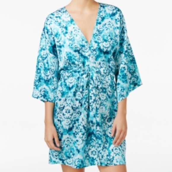 Linea Donatella Medallion Print Wrap Robe NWT Womens size S/M - Picture 1 of 8